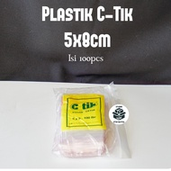 C-Tik 5x8cm / Ctik Cetik Plastic Flashing Clips Small Sauce Plastic 5x8 5 x 8
