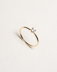 แหวนทองแท้ 9K  เพชรแท้  Solitary Ring