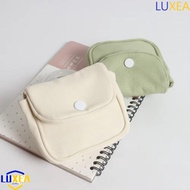 LUXEA Student Simplicity Wallet, Key Case Canvas Mini Portable Coin Purse, Small Lipstick Bag Headph