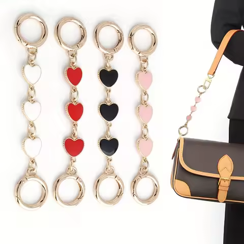 1PC love bag shoulder strap extension chain, wallet shoulder bag extension decorative chain, bag cha