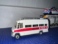 絕版警車模型 Benz 運員車 Tiny 微影 PTU 交通警車 隱形戰車 police car P&amp;T 警察巴士