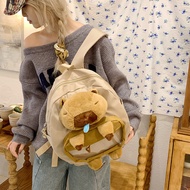 beg sekolah budak perempuan beg sekolah beg Wholesale Cute Kapibara Capybara Snot Large Capacity Bac