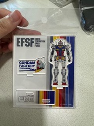 RX-78F00 橫濱高達工廠 絕版 高達模型 直立膠牌 日本製