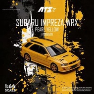 [訂購] 1∶64 車模 SUBARU IMPREZA  WRX - 開蓋版 珍珠黃 合金汽車模型