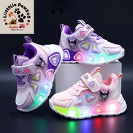 [Ready stock] kids shoes Kuromi shoes baby kids girl shoes labubu shoes boy girl led trainer girl sn