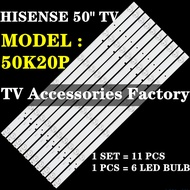 50K20P HISENSE 50" TV LED BACKLIGHT (LAMP TV) HISENSE 50" INCH LED TV BACKLIGHT 50K20