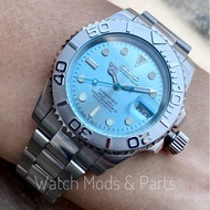 WMNP Seiko Mod WMNP Seiko Mod Custom Build Yacht Master Submariner Ice Blue