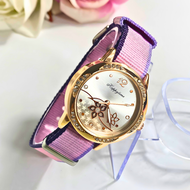 Promo!!!! Jam Tangan Wanita Kanvas Multi Warna Jam Analog Cewek Elegan Fashion Korea