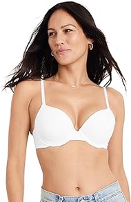 Women's Bra Smooth & Sleek Underwire T-Shirt Bra, White, 32DD
