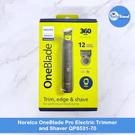 (Philips) Norelco One Blade Pro 360 Blade Electric Trimmer and Shaver QP6531-70 เครื่องกันขนไฟฟ้าไฮบริด