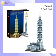 ตัวต่อ HAAR HAAR Block บล็อก สถานที่ สำคัญ แลนมาร์ค YZ-072 ตึก ไทเป ไต้หวัน Taipei 101 observatory T