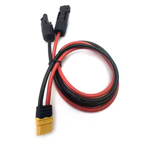 Solar to XT60 Charge Extension Cable 12AWG for Mc-4 to XT60 Adapter Cable(0.6m) for XT60 Input Port 