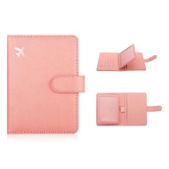 Passport and Vaccine Card Holder Combo, PU Leather Passport Holder with Vaccine Card Slot, Passport 