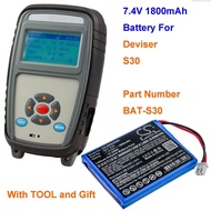 Cameron Sino 7.4V 1800mAh Replacement Battery BAT-S30 for Deviser S30 +TOOL