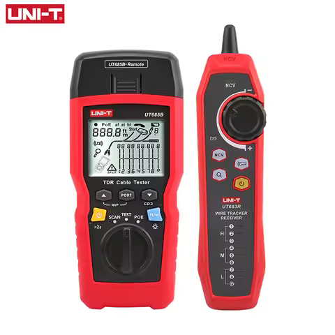 UNI-T TDR Cable Tester UT685B KIT Network Cable Locator Wire Tracker Detector LAN Tester RJ45 RJ11 L