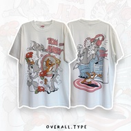 Tom & Jerry Cartoon Tee – Classic Cat and Mouse Graphic Shirt เสื้อยืดการ์ตูนสุดคลาสสิก
