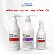 Bộ 3 "TÁI SINH" HASOL Ngăn Rụng Tóc Phục Hồi Tóc Hư Tổn Kích Mọc Tóc (Dầu Gội Đỏ + Kem Ủ Tóc + Xịt M