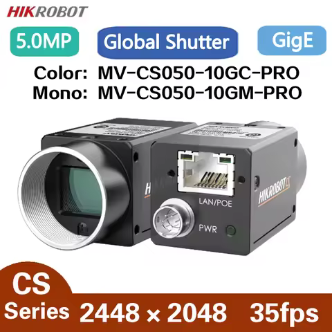 MV-CS050-10GM-PRO 5.0MP 2/3" 24fps GigE Machine Vision Global Shutter Color Mono Area Scan Industria
