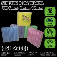 6mm 8mm 12mm Taper BOBA Plastic Straws / Bubble Straws Pop Ice Straws Iced Tea Straws