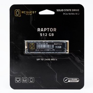 McQuest Raptor SSD M.2 NVMe Gen3 256GB 512GB 1TB Pcie Gen 3