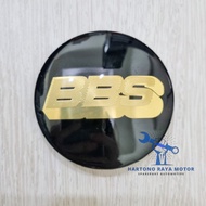 Dop Roda Mobil Velg BBS Wheel Center Cap BBS ORI 7cm-Black Gold