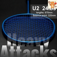 Badminton Racket Single 100% Original Design Full Carbon 18 or 24 Lbs Training