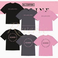 TSHIRT KAOS BLACKPINK DEADLINE ROUNDBACK BAJU KONSER BLACK PINK KPOP IDOL BLINK WORLD TOUR 2025
