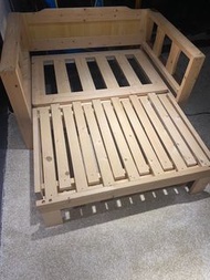 實木梳化床 雙人 ikea 宜家傢俬 實惠