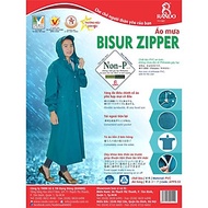 Áo Mưa Bít Sườn Bisur Zipper, GIÁ SỈ, RANDO Chính Hãng, 1 Người Mặc Có Dây Kéo, Nhựa Cao Cấp, Bền Bỉ