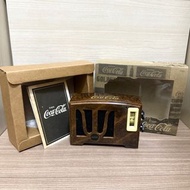 (絕版全新) 可口可樂 懷舊造型 AM/FM 收音機 - 啡色款 (不連電池) / radio / Coca-Cola / 香港印刷原包裝