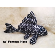 Famous Pleco - Original Green Pleco Plush (US Brand) Aquarium Collectibles (12 inch, 30cm)