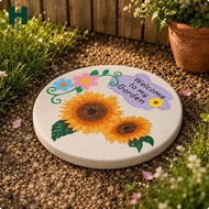 [Homyl] Outdoor Decorative Stones Resin Stepping Stone Paving Slab Garden Decoration for Yard and La
