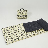 兒童睡袋 | 萊姆黃色搖滾恐龍 (幼兒園 露營)