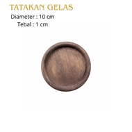 RusticRound Coaster – Wooden Coaster Aesthetic Handmadenatural