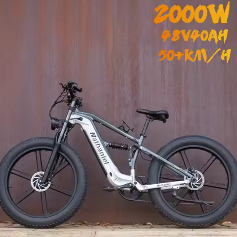 Nathaniel SYR09 Dual Motor 2000W Electric Bike 48V 40Ah Mountain E-Bike 26*4.0 Fat Tire All Terrains