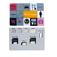 V4sim Cases Ultra-Thin sim Card Holder Restore Card Case Mobile Phone nano Card Tray Card Slot Stora