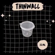 Thinwall Round DM 25ml / food container / tempat sauce / tempat sambal