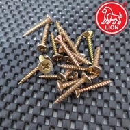 CONTENTS 100 screw grc brand lion 6x3/4 inch 6x1 inch 6x1 1/4 inch 6x1 1/2 inch / nail kalsi board l