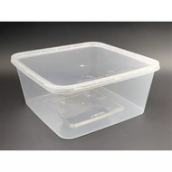 SQ1500 Square Disposable Plastic Food Container [ 50sets± ] 1500ml - Felton