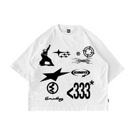 ELEVENDAYS 333 Black & White Children's T-Shirts for Boys and Girls Ages 3-12 Years Cotton Combed 30