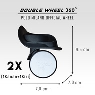 Part Koper : Roda 360 derajat OFFICIAL POLO MILANO KANAN+KIRI