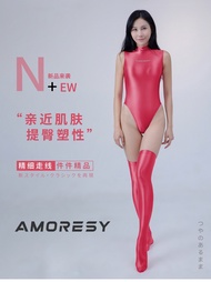 Amoresy Eris ซีรีส์ไฮกลอสคอสูงแขนกุดกระชับระบายอากาศที่สะดวกสบายปลุกชุดว่ายน้ำเซ็กซี่เซิร์ฟ