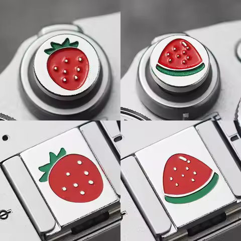 Camera Metal Hot Shoe Cover Shutter Release Button for Fujifilm XT5 XT20 100Vi 100V XT30 XT50 XM5 XP