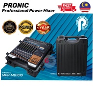 Pronic AmpAudio 10 Channels Professional Power Mixer Amplifier MB1010 1000w x 2 Bluetooth USB Power 