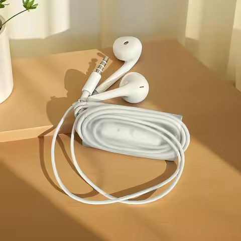 In Ear Wired Earphone 3.5mm USB Headset Built-in Mic Plug Headphone For oppo A78 A16 A38 A74 A53 Sam