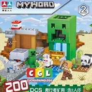Mainan Bricks Minecraft My World Creeper Mine Village Ranch