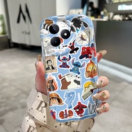 HP Phone Case For Realme C53 Realme C51 Realme Narzo N53 Realme Note 50 Case Cartoon Sticker Case Si