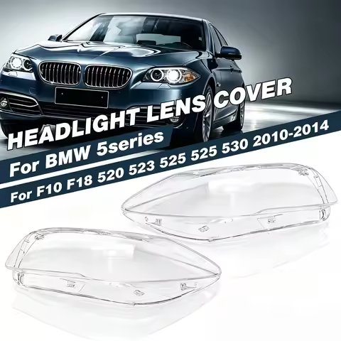 Transparent Weather‑Resistant Headlight Lens Cover For BMW F10 F18 5‑Series 528i 530i 535i 2010‑2017