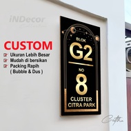 ONE Decor - Custom House Number Plates Minimalist House Number Plates