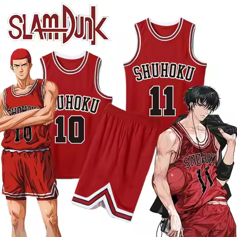 Kaede Rukawa Cosplay Anime Slam Dunk Sakuragi Hanamichi Cosplay Slam Dunk Jersey Shohoku School Bask